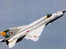 Одноместный всепогодный многоцелевой самолет МиГ-21.